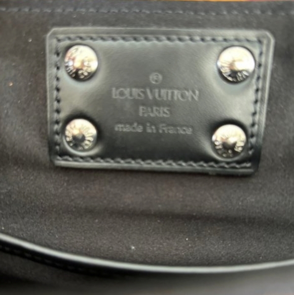 Louis Vuitton Vintage Black Satin Monogram Bag - Picture 8 of 9